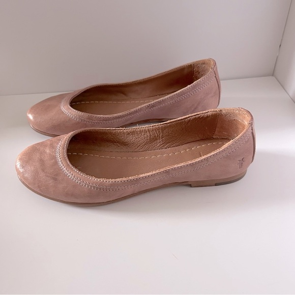 Frye Pink Leather Flats - Picture 4 of 8